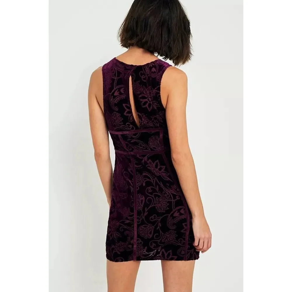 Free People Burnout Babe Velvet Bodycon Mini Dress